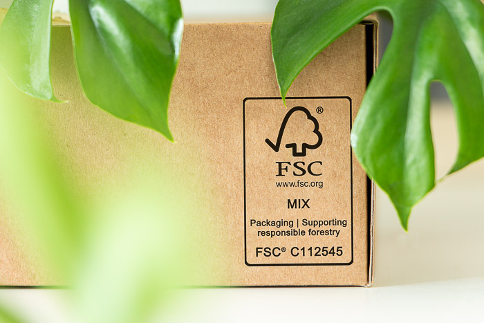krabice s FSC certifikátem