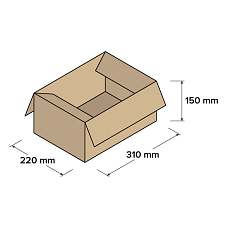 Kartonové krabice 3VVL 310x220x150mm, 25 ks