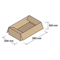 Kartonové krabice 3VVL 350x200x100mm, 25 ks