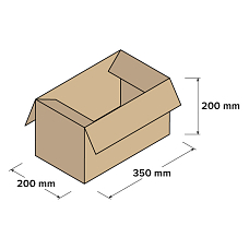Kartonové krabice 3VVL 350x200x200mm, 25 ks