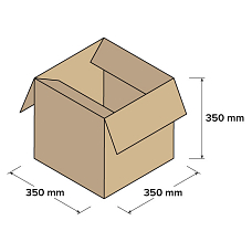 Kartonové krabice 3VVL 350x350x350mm, 25 ks