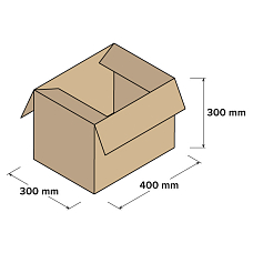 Kartonové krabice 3VVL 400x300x300mm, 25 ks