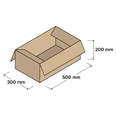 Kartonové krabice 3VVL 500x300x200mm, 25 ks