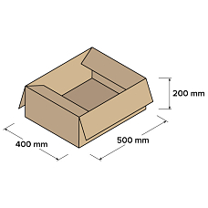 Kartonové krabice 5VVL 500x400x200mm, 10 ks