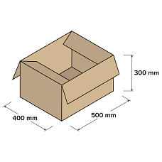 Kartonové krabice 3VVL 500x400x300mm, 25 ks