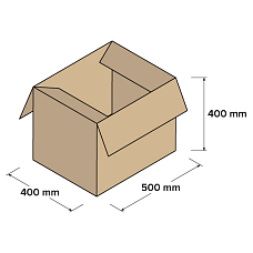 Kartonové krabice 3VVL 500x400x400mm, 25 ks