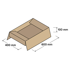 Kartonové krabice 3VVL 600x400x100mm, 25 ks