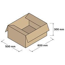 Kartonové krabice 5VVL 600x500x300mm, 10 ks