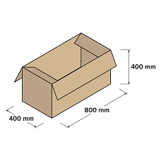 Kartonové krabice 5VVL 800x400x400mm, 10 ks