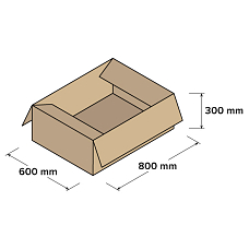 Kartonové krabice 5VVL 800x600x300mm, 10 ks