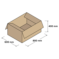 Kartonové krabice 5VVL 800x600x400mm, 10 ks