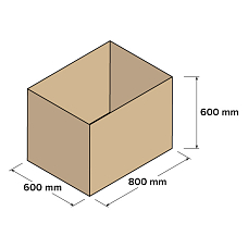 5vrstvý půlbox 800x600x600mm, 5 ks