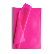 Hedvábný papír 50 x 70 cm sytě růžový, 26 ks