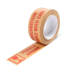 Papírová páska samolepicí 50mm x 50m, KŘEHKÉ/FRAGILE