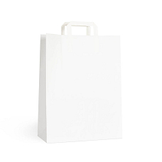 Papírová taška bílá 320x140x420mm