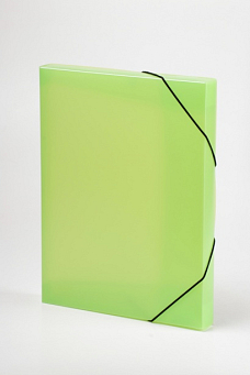 Krabice na spisy s gumou zelená
