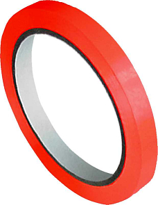 Lepící páska PVC červená