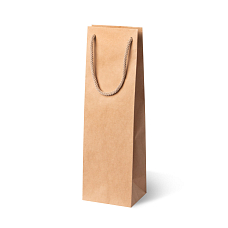Luxusní dárková taška na víno 11x9x36 cm