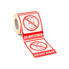 Nálepky Do not stack (nestohovat), 200 ks