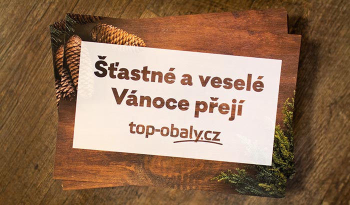 ŠŤASTNÉ A VESELÉ VÁNOCE VÁM PŘEJÍ TOP-OBALY.CZ