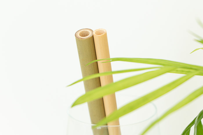 Bambusová brčka na opakovatelné použití